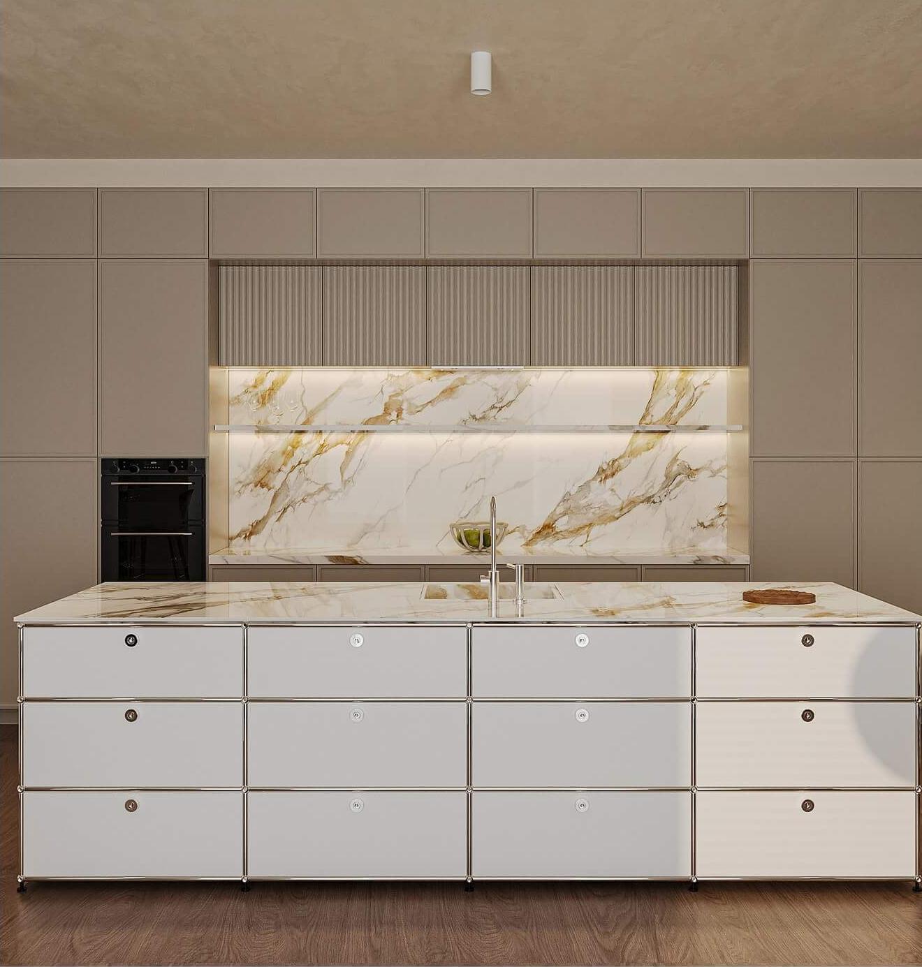 Gold-infused White Jade